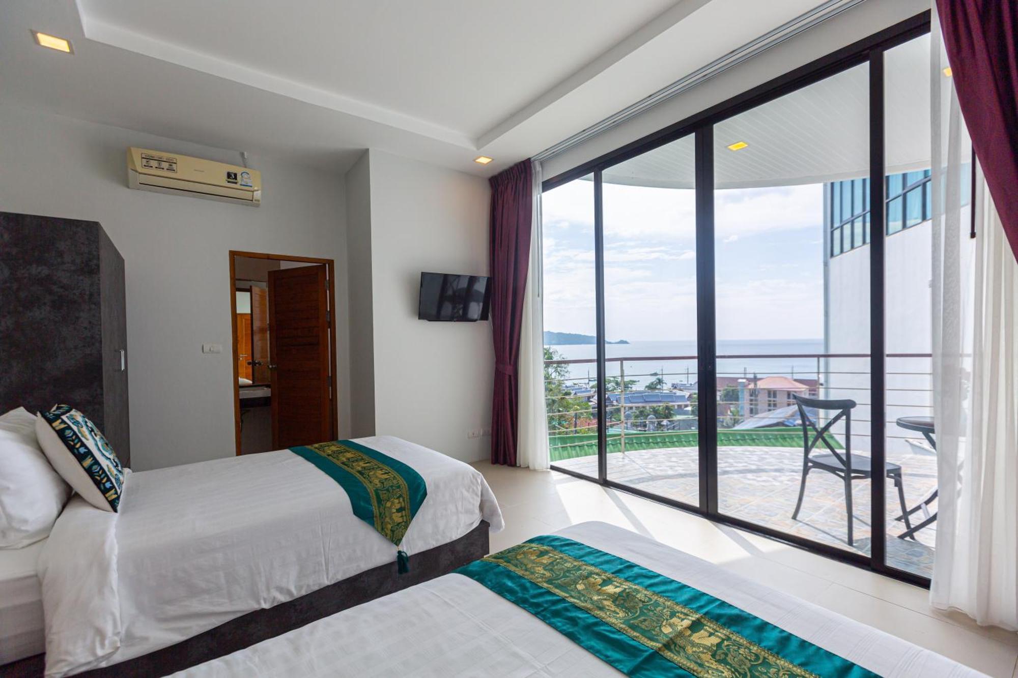 Rossarin Sea View Patong Hotell Exteriör bild